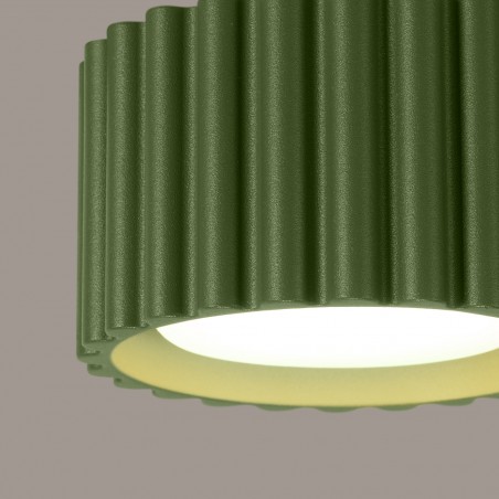 NOWOŚĆ Plafon AURA 1 zielony oliwkowy Gx53SL.1797 Sollux