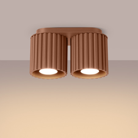 NOWOŚĆ Plafon AURA 2 mocca GU10SL.1805 Sollux