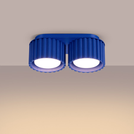 NOWOŚĆ Plafon AURA 2 ultramaryna Gx53SL.1813 Sollux