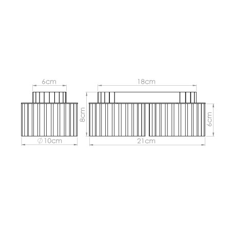 NOWOŚĆ Plafon AURA 2 ultramaryna Gx53SL.1813 Sollux