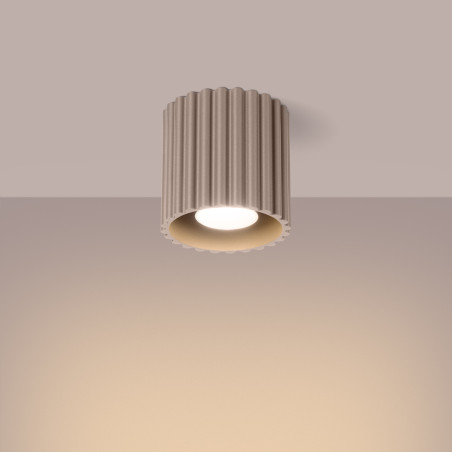 NOWOŚĆ Plafon AURA 1 taupe GU10SL.1814 Sollux