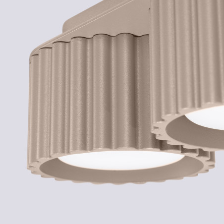 NOWOŚĆ Plafon AURA 2 taupe Gx53SL.1818 Sollux