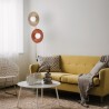 NOWOŚĆ 16138SLATE MIX GLASS LAMPA PODŁOGOWA 2XG9 Tk Lighting