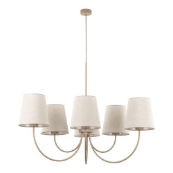 NOWOŚĆ Lampa wisząca, Żyrandol z abażurkami 11072 CANDI SABIA 6XE27 Tk Lighting