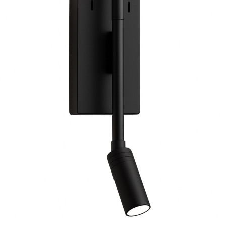 NOWOŚĆ ML1566 Kinkiet Torch Czarny 6W+3W 4000K Milagro