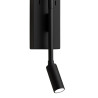 NOWOŚĆ ML1566 Kinkiet Torch Czarny 6W+3W 4000K Milagro