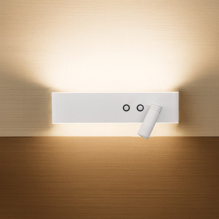 NOWOŚĆ ML1569 Kinkiet Resort right 10W + 3W LED 4000K Biały Milagro