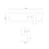 NOWOŚĆ ML1569 Kinkiet Resort right 10W + 3W LED 4000K Biały Milagro