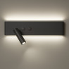 NOWOŚĆ ML1570 Kinkiet Resort Czarny Lewy 10W + 3W LED 4000K Milagro