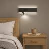 NOWOŚĆ ML1570 Kinkiet Resort Czarny Lewy 10W + 3W LED 4000K Milagro