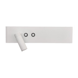 NOWOŚĆ ML1571 Kinkiet Resort left 10W + 3W LED 4000K Biały Milagro
