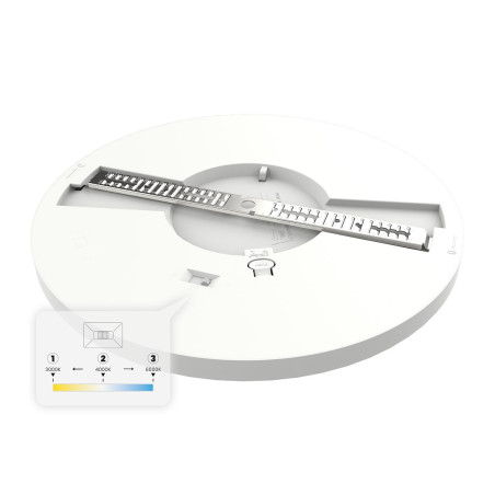 NOWOŚĆ ML1788 Plafon Evora Biały Round 24W 3CCT Milagro