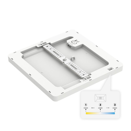 NOWOŚĆ ML1792 Plafon Evora Biały Square 12W 3CCT Milagro