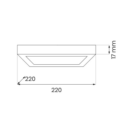 NOWOŚĆ ML1796 Plafon Evora Czarny Square 18W 3CCT Milagro