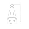 NOWOŚĆ ML2243 Lampa wisząca GALA SILVER 54W LED Milagro