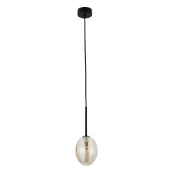 NOWOŚĆ Lampa wisząca, Pojedyncza, Z kloszem 10831 PEARL COGNAC 1XG9 Tk Lighting