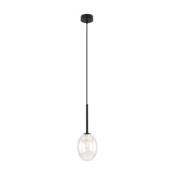 NOWOŚĆ Lampa wisząca, Pojedyncza, Z kloszem 10835 PEARL TRANSPAREMT 1XG9 Tk Lighting