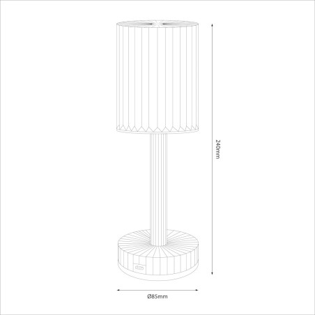 NOWOŚĆ ML2289 Lampka nocna SIMPLE Clear Milagro