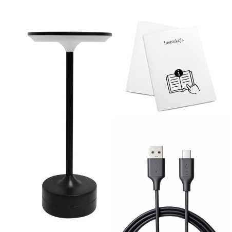 NOWOŚĆ ML2269 Lampka nocna TAVOLO Black Milagro