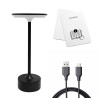 NOWOŚĆ ML2269 Lampka nocna TAVOLO Black Milagro