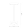 NOWOŚĆ ML2269 Lampka nocna TAVOLO Black Milagro