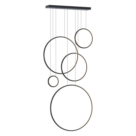 NOWOŚĆ ML2324 Lampa wisząca Saturno Black 100W LED mezzanine Milagro