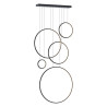 NOWOŚĆ ML2324 Lampa wisząca Saturno Black 100W LED mezzanine Milagro