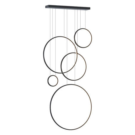 NOWOŚĆ ML2324 Lampa wisząca Saturno Black 100W LED mezzanine Milagro