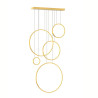 NOWOŚĆ ML2325 Lampa wisząca Saturno Gold 100W LED mezzanine Milagro