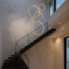 NOWOŚĆ ML2325 Lampa wisząca Saturno Gold 100W LED mezzanine Milagro
