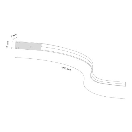 NOWOŚĆ ML2152 Magnetic track line 5mm 10W 4000K Milagro