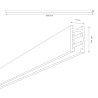 NOWOŚĆ ML2158 Szyna natynk magnetic track 5mm 100cm Milagro