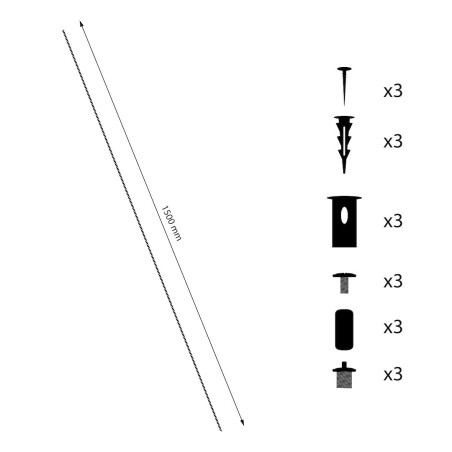 NOWOŚĆ ML2164 Zawiesie do szyny magnetic track 5mm Milagro