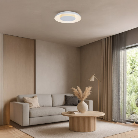 NOWOŚĆ ML1810 Lampa sufitowa Piattino Biały 30W LED 3000K-4000k-6000K Milagro