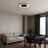 NOWOŚĆ ML1811 Lampa sufitowa Piattino Czarny 30W LED 3000K-4000k-6000K Milagro