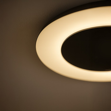 NOWOŚĆ ML1811 Lampa sufitowa Piattino Czarny 30W LED 3000K-4000k-6000K Milagro