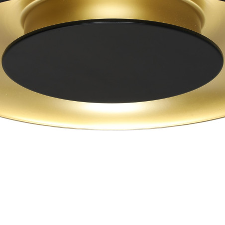 NOWOŚĆ ML1812 Lampa sufitowa Piattino Czarny Złoty 30W LED 3000K-4000k-6000K Milagro