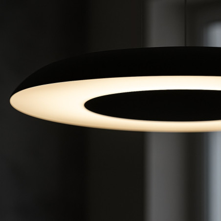 NOWOŚĆ ML1814 Lampa wisząca Piattino Czarny 30W LED 3000K-4000k-6000K Milagro