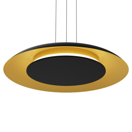 NOWOŚĆ ML1815 Lampa wisząca Piattino Czarny Złoty 30W LED 3000K-4000k-6000K Milagro