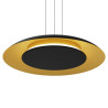 NOWOŚĆ ML1815 Lampa wisząca Piattino Czarny Złoty 30W LED 3000K-4000k-6000K Milagro