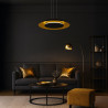 NOWOŚĆ ML1815 Lampa wisząca Piattino Czarny Złoty 30W LED 3000K-4000k-6000K Milagro