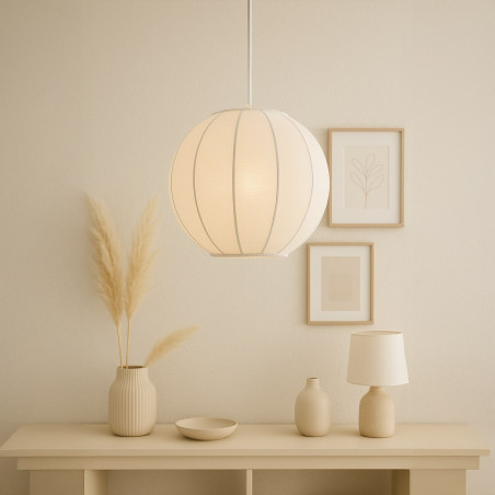 NOWOŚĆ ML1805 Lampa wisząca Dana Biały 1xE27 Milagro
