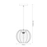 NOWOŚĆ ML1805 Lampa wisząca Dana Biały 1xE27 Milagro