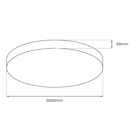NOWOŚĆ ML1832 Plafon MAYA Chrome 10W LED Ø260 Milagro