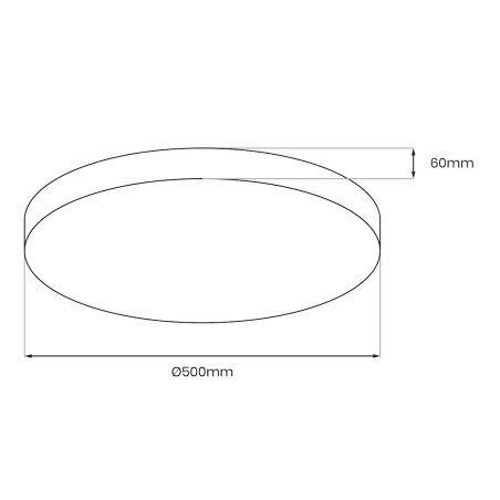 NOWOŚĆ ML1833 Plafon MAYA Chrome 36W LED Ø500 Milagro