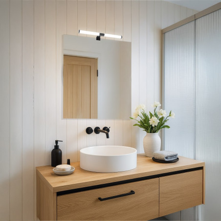 NOWOŚĆ ML2252 Kinkiet łazienkowy APA black 6W LED Milagro