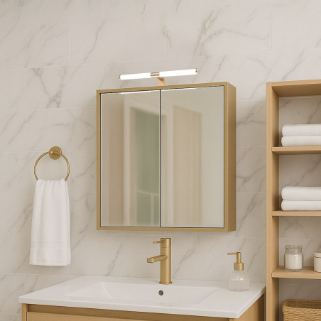 NOWOŚĆ ML2253 Kinkiet łazienkowy APA gold 6W LED Milagro