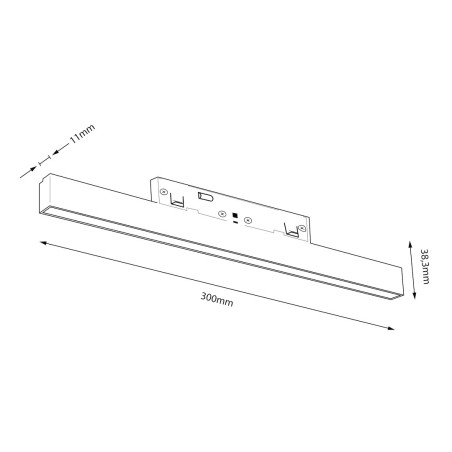 NOWOŚĆ ML2173 Magnetic track 10mm 10W 3000-6000K Milagro