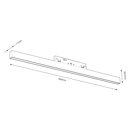 NOWOŚĆ ML2175 Magnetic track 10mm 20W 3000-6000K Milagro