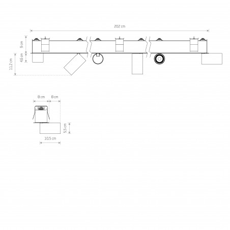 MONO DEEP Czarny 10W only LED